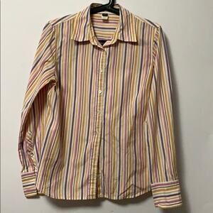 J CREW STRIPE LONG SLEEVE SLIM FIT SHIRT S…‎